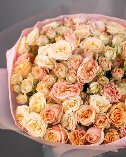 Spray roses Peachy dreams - DJ flowers