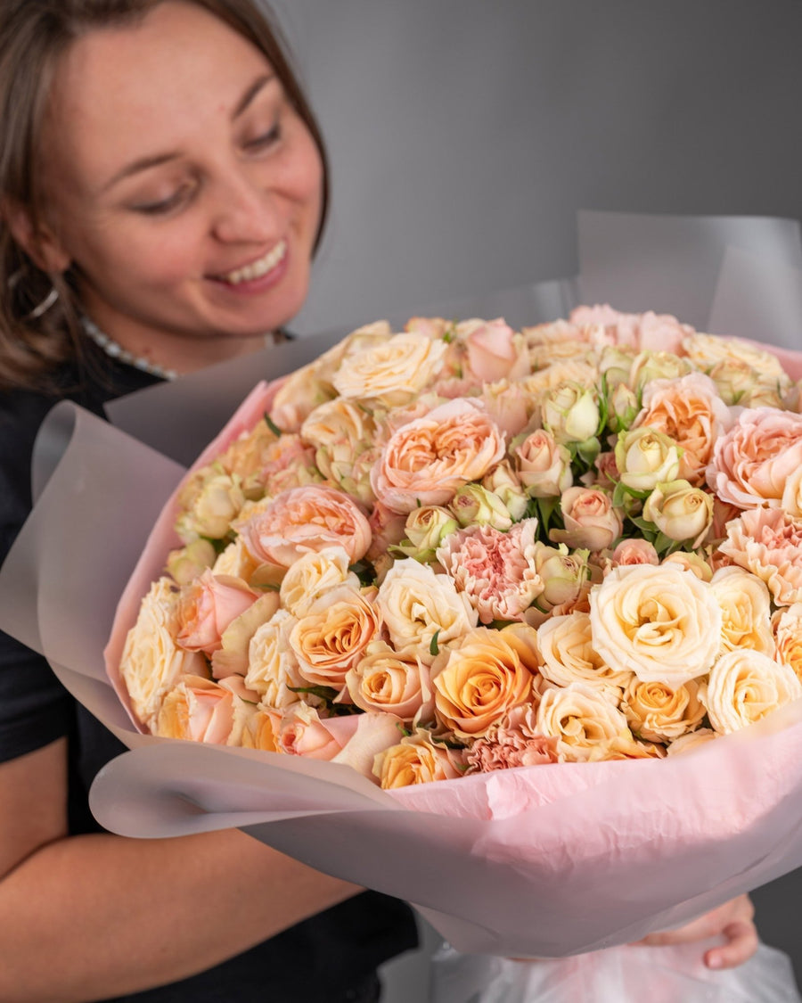 Spray roses Peachy dreams - DJ flowers